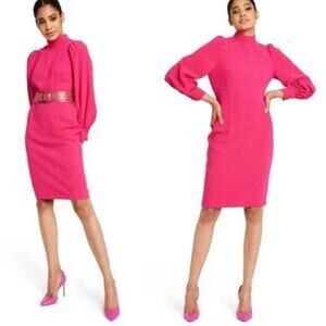 S 🔖 SERGIO HUDSON x Target SOLD OUT! Women's Balloon Sleeve Midi Dress Pink